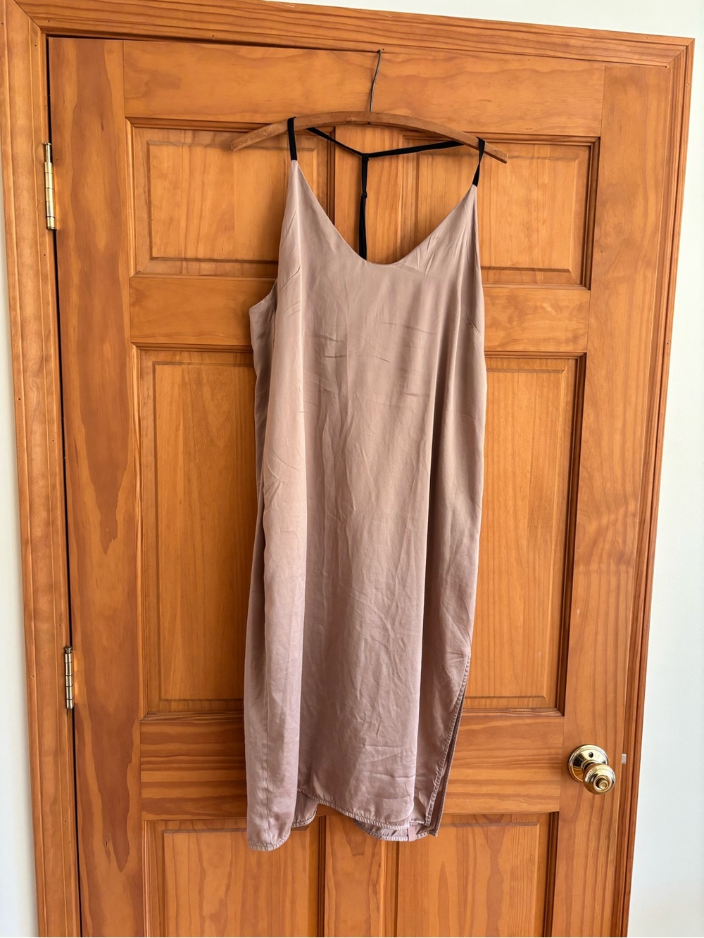 Lunya Neutral Taupe/Pink Slip with Spaghetti Straps